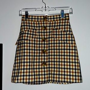 H&M Plaid Skirt